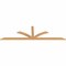 Ekena Millwork Richland Smooth Timber Gable Bracket, Western Red Cedar, 96"W x 28"H x 1 1/2"D x 3 1/2"F, 7/12 Pitch GBW096X28X0204RIC00SWR - alternate 4